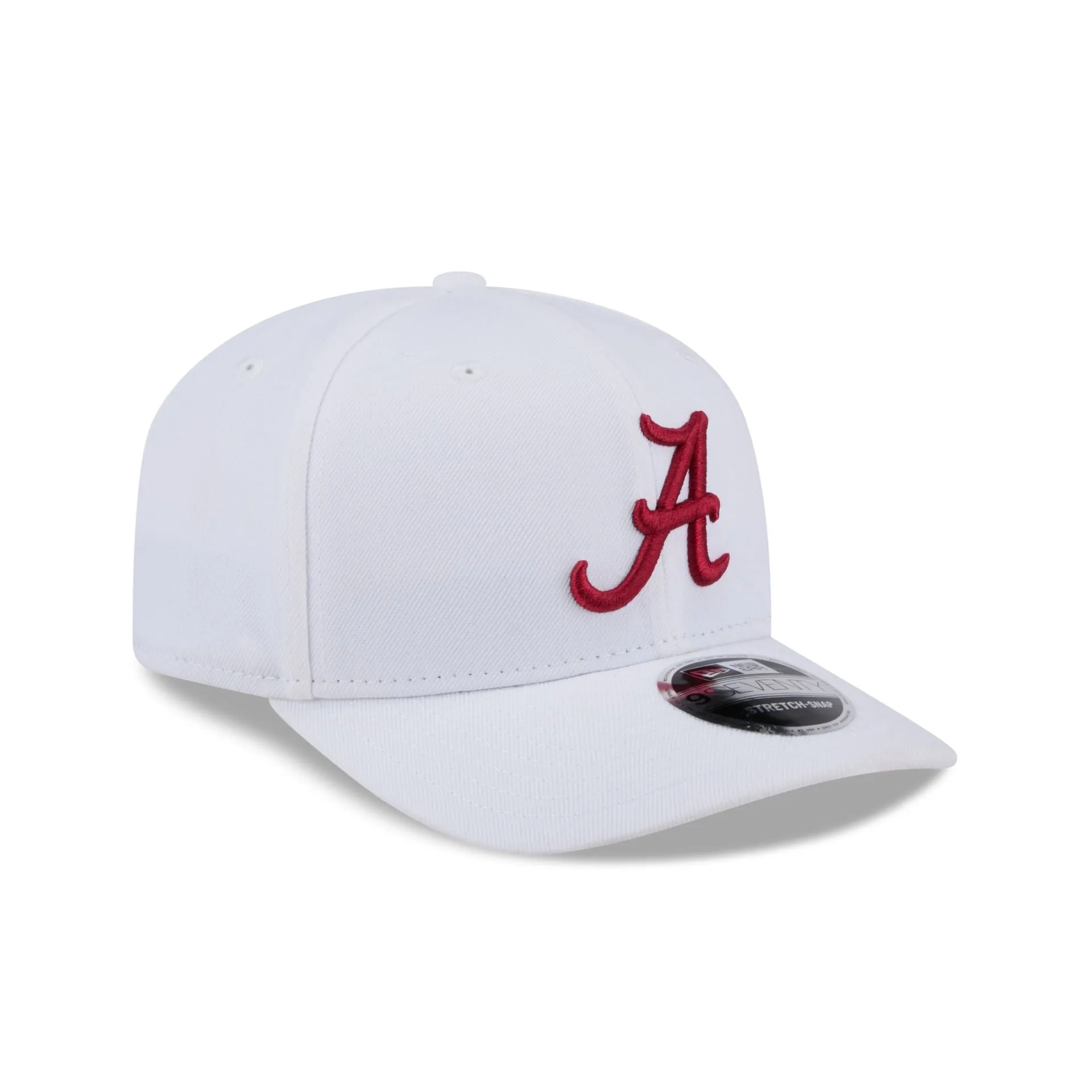 Alabama Crimson Tide Basic White 9SEVENTY Stretch-Snap Hat