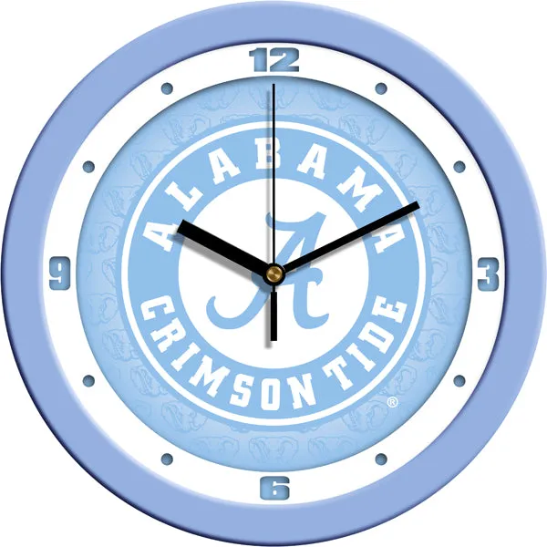 Alabama Crimson Tide Wall Clock - Baby Blue