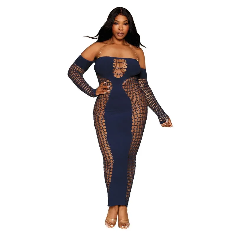 Bodystocking Gown - Queen Size - Denim