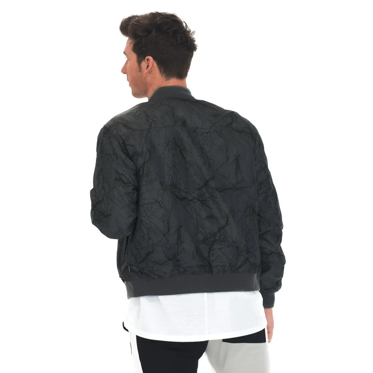 Bolt Black Bomber Jacket