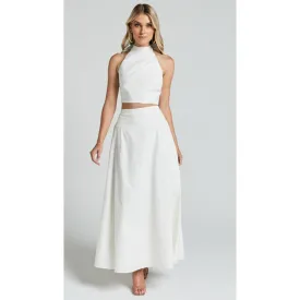 Cartia Maxi Skirt | White