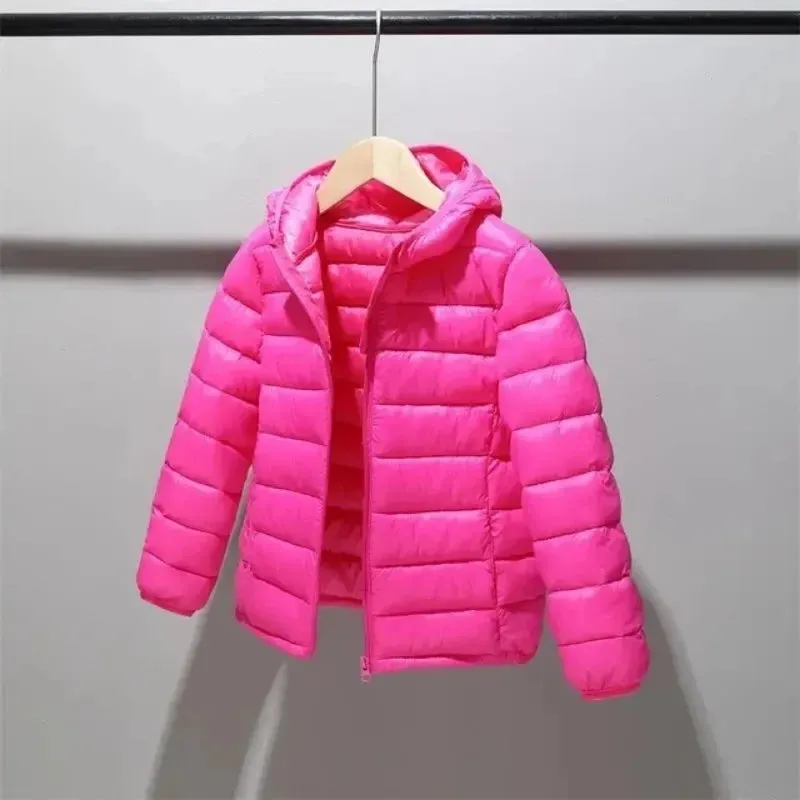 Children 2-14 years old down cotton jacket clothes for boys girls cotton padded clothes kids fleece hooded coats P5076