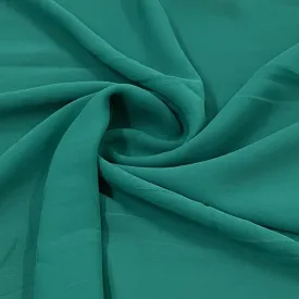 Classic Green Solid Georgette Fabric