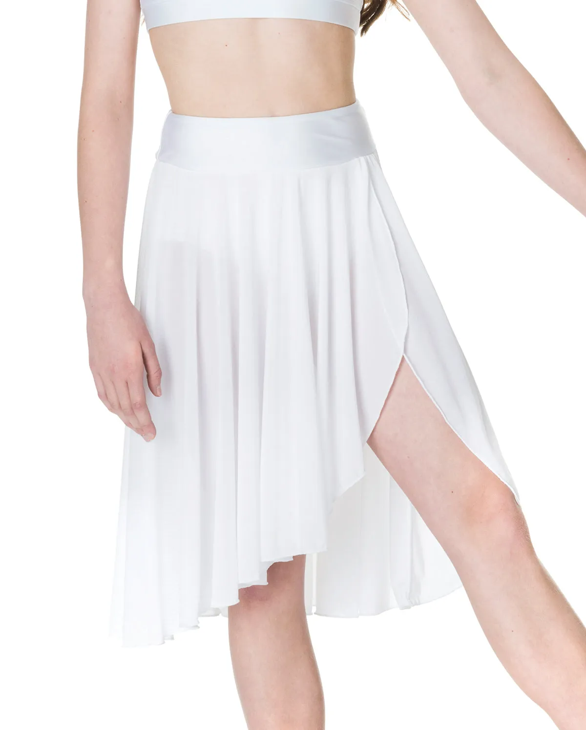 CLEARANCE, Studio 7, Inspire Mesh Skirt, White, Adults XLarge