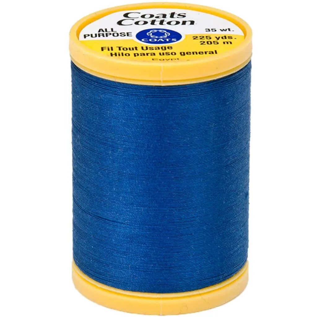 Coats General Purpose Cotton Thread 225yd Yale Blue