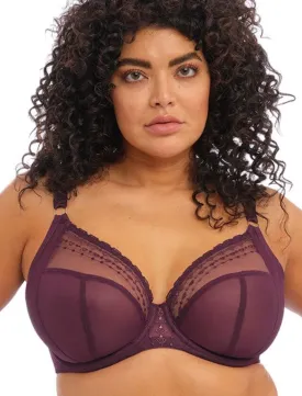 Elomi Matilda Underwire Plunge Bra, Wine Diamond