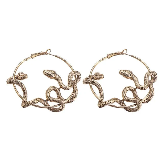 Exclusive Goth Snake Earrings