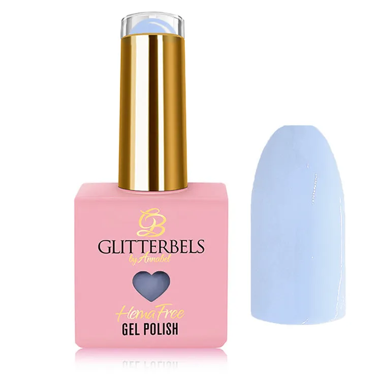 Glitterbels Hema Free Gel Polish Pastel Blue 0.27 fl oz