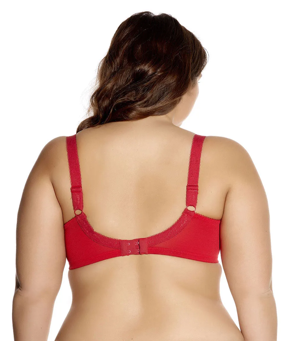 Goddess Keira Banded Underwire Bra, Crimson