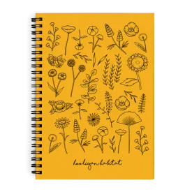 JenerationDIY: Exclusive Floral Mustard Notebook