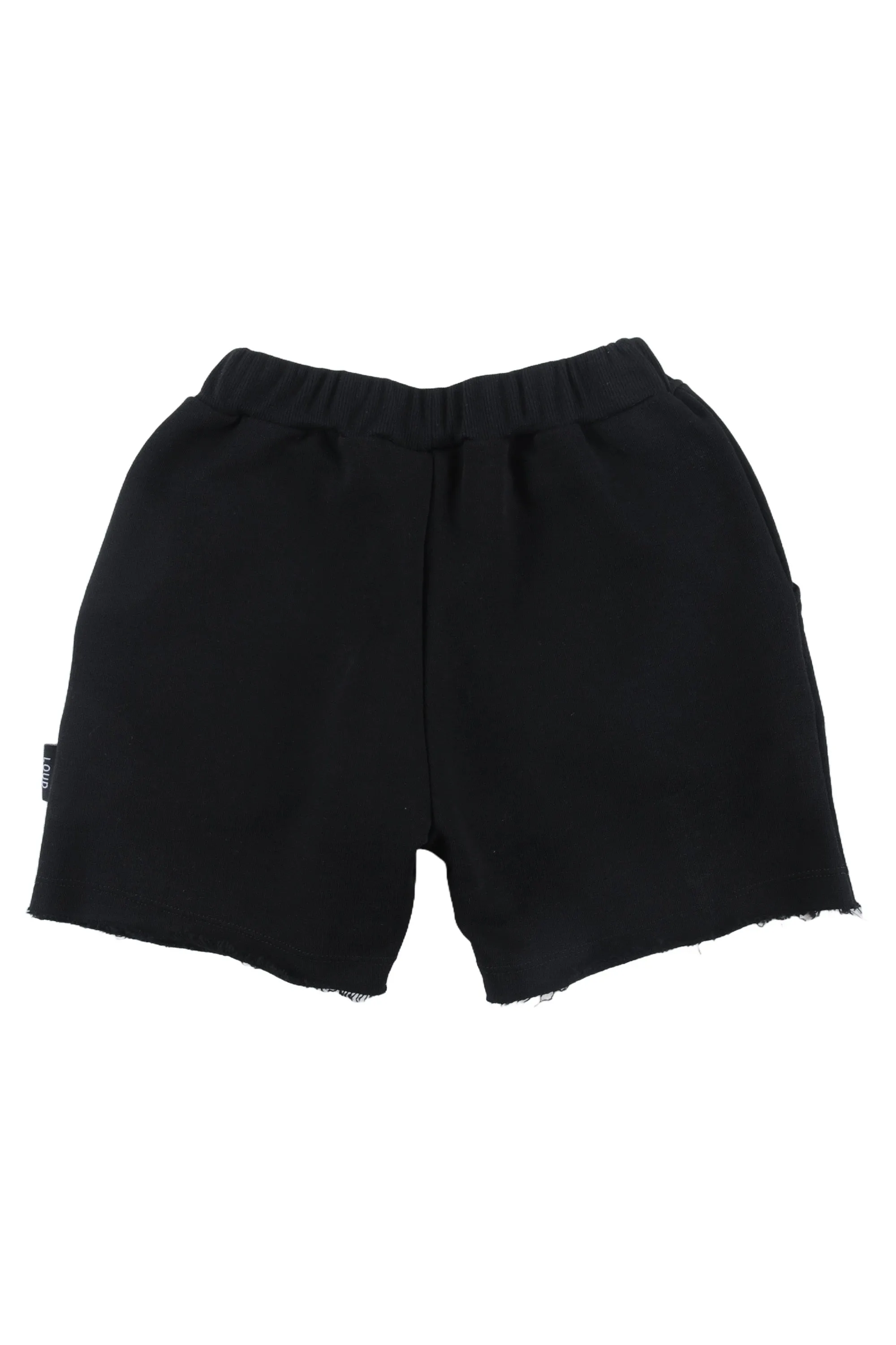 LOUD APPAREL BLACK KEIKI SHORTS