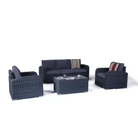 Miami 4 Pc Outdoor Lounge Setting Castle Grey