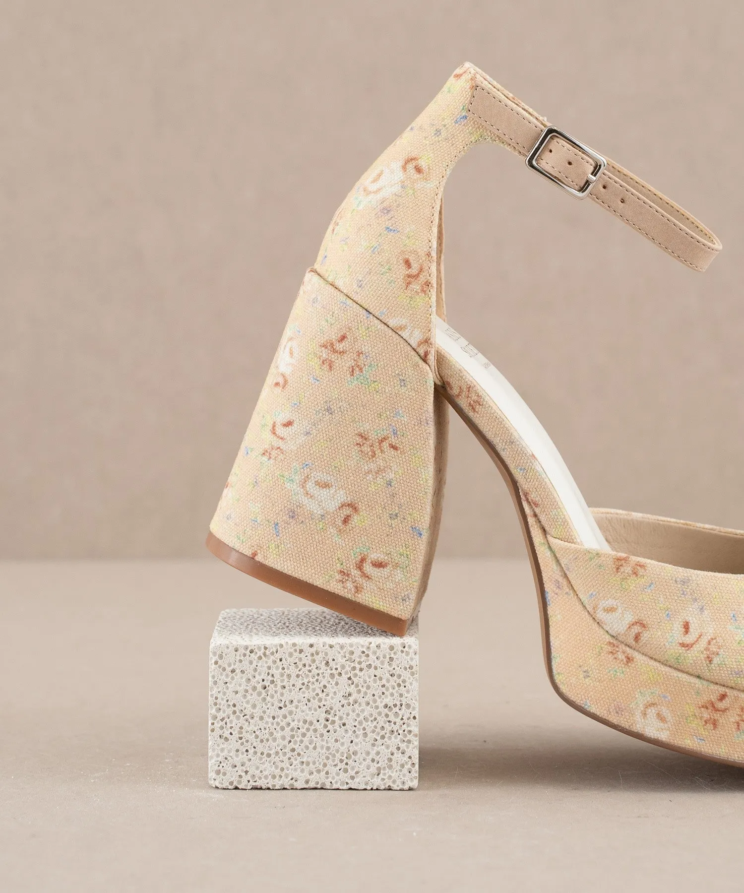 Minka Floral Platform Mary Janes