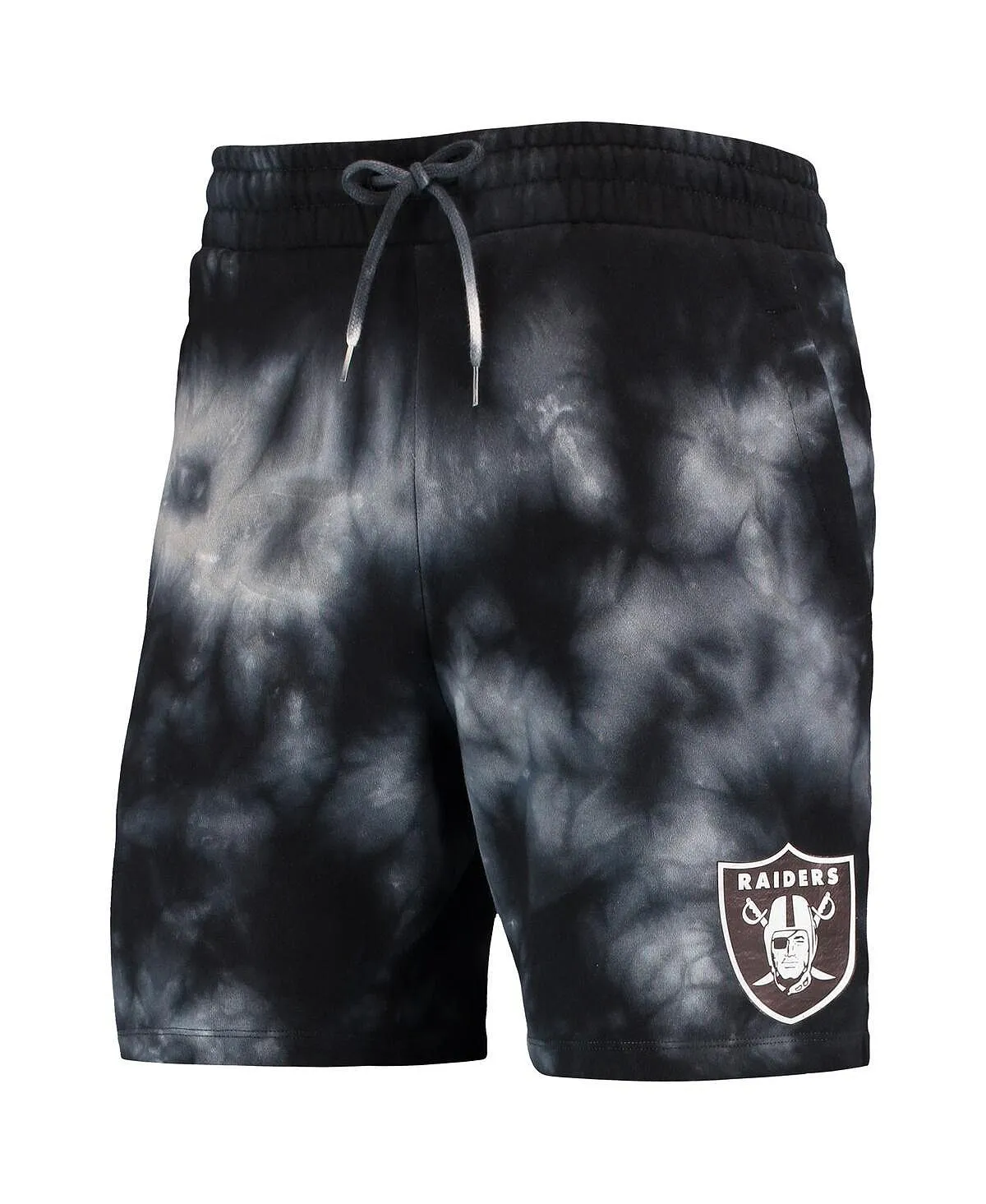 New Era Men's Las Vegas Raiders Tie Dye Shorts Black