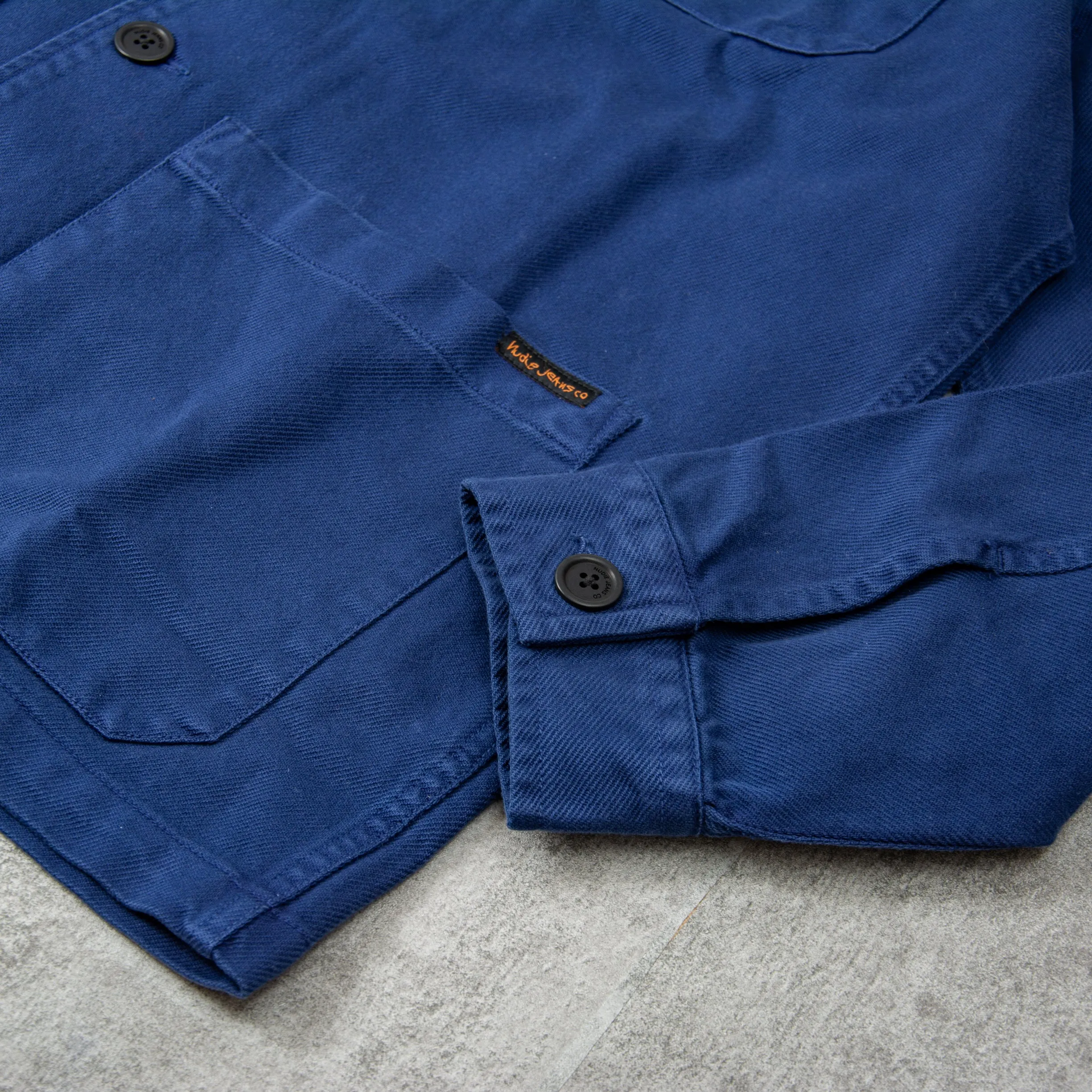 Nudie Barney Worker Jacket - Mid Blue