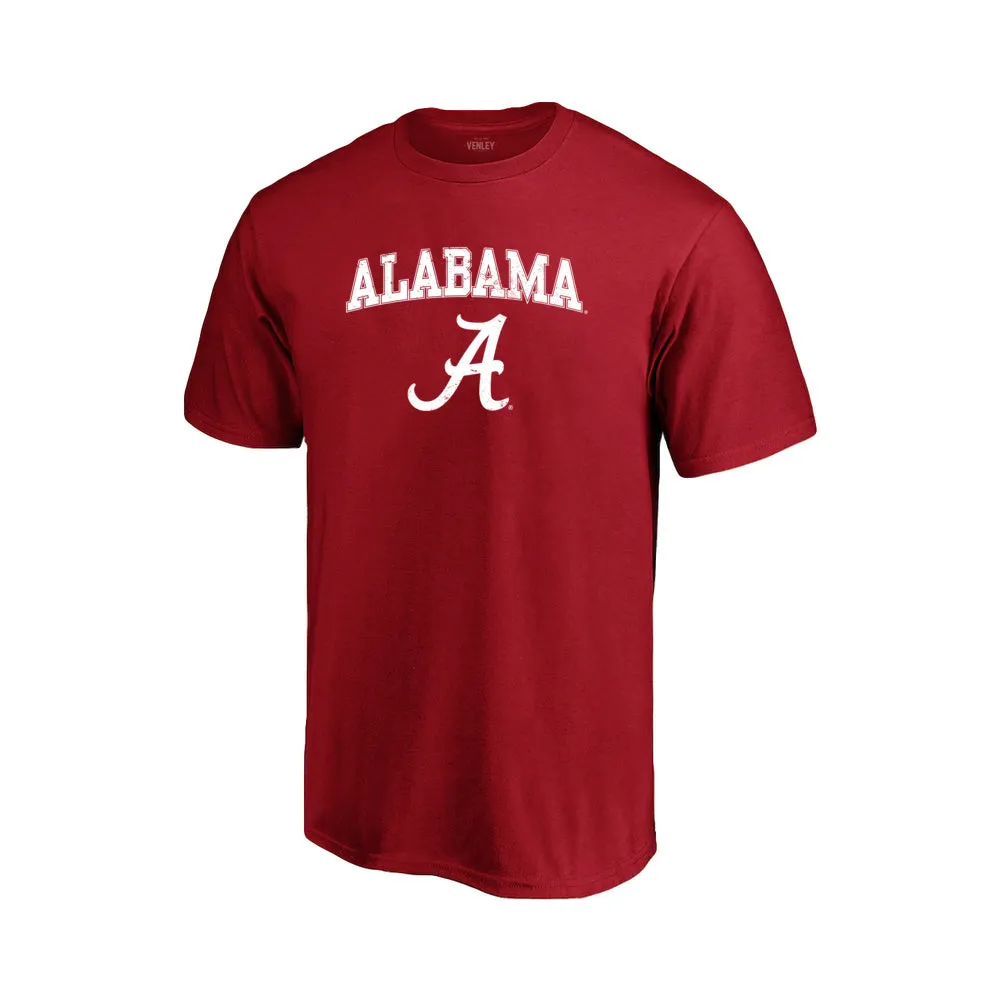 Official NCAA Alabama Crimson Tide  Mens Crewneck Short Sleeve T-Shirt