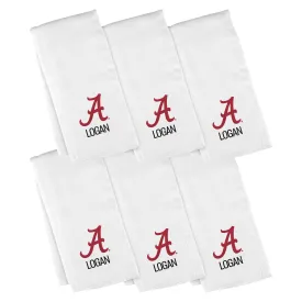 Personalized Alabama Crimson Tide 6-Pack Burp Cloths