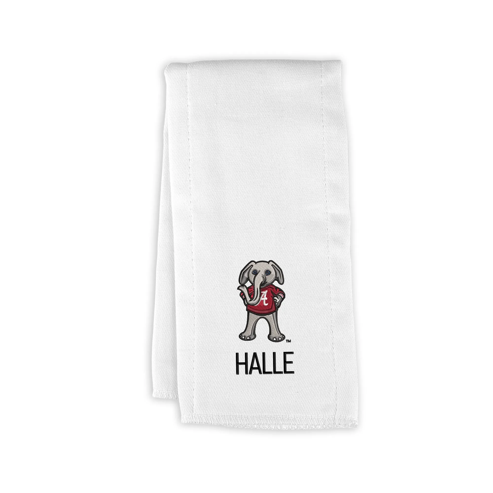 Personalized Alabama Crimson Tide Big Al Burp Cloth