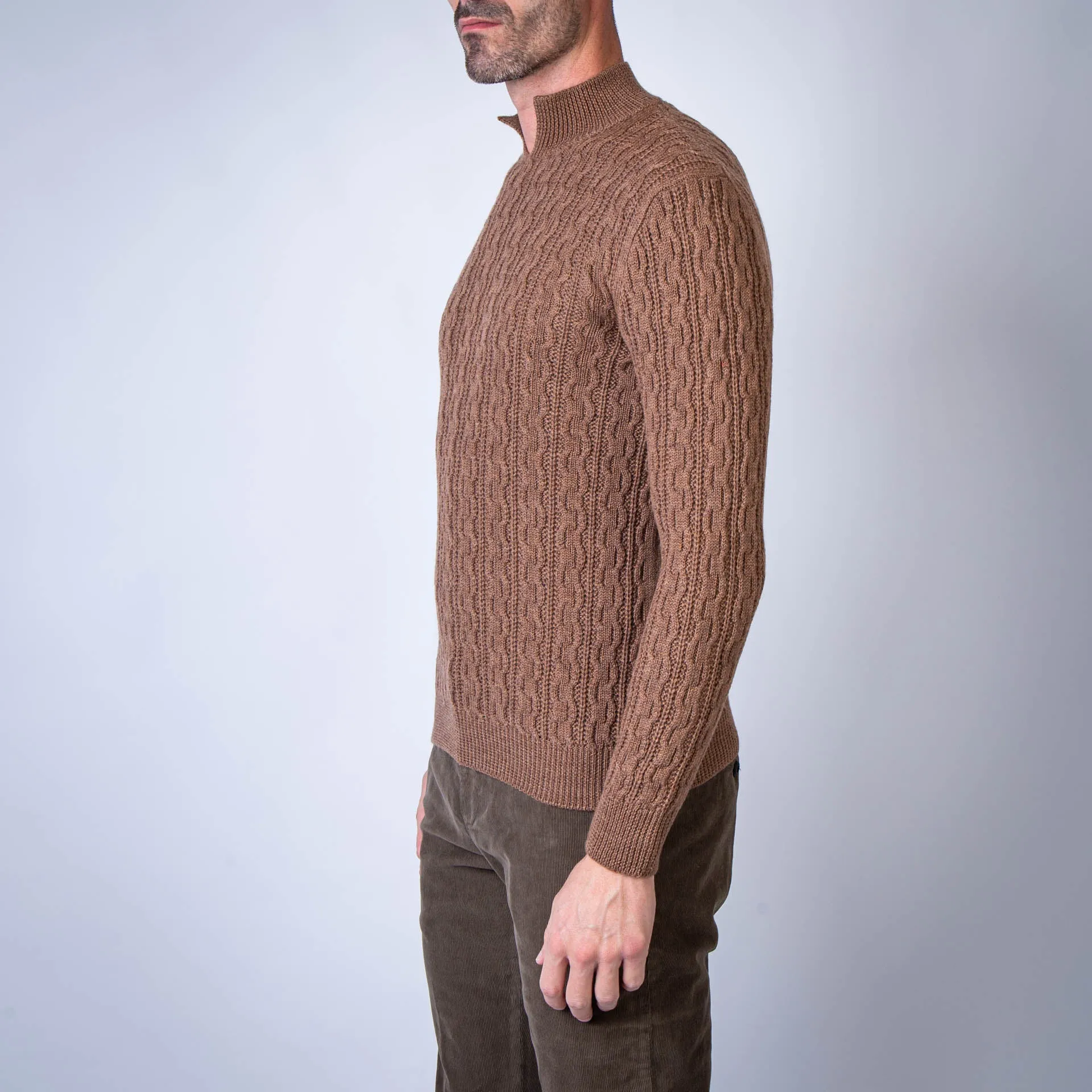 RAKKI SWEATER THE KING OF ROCK TABACCO BROWN