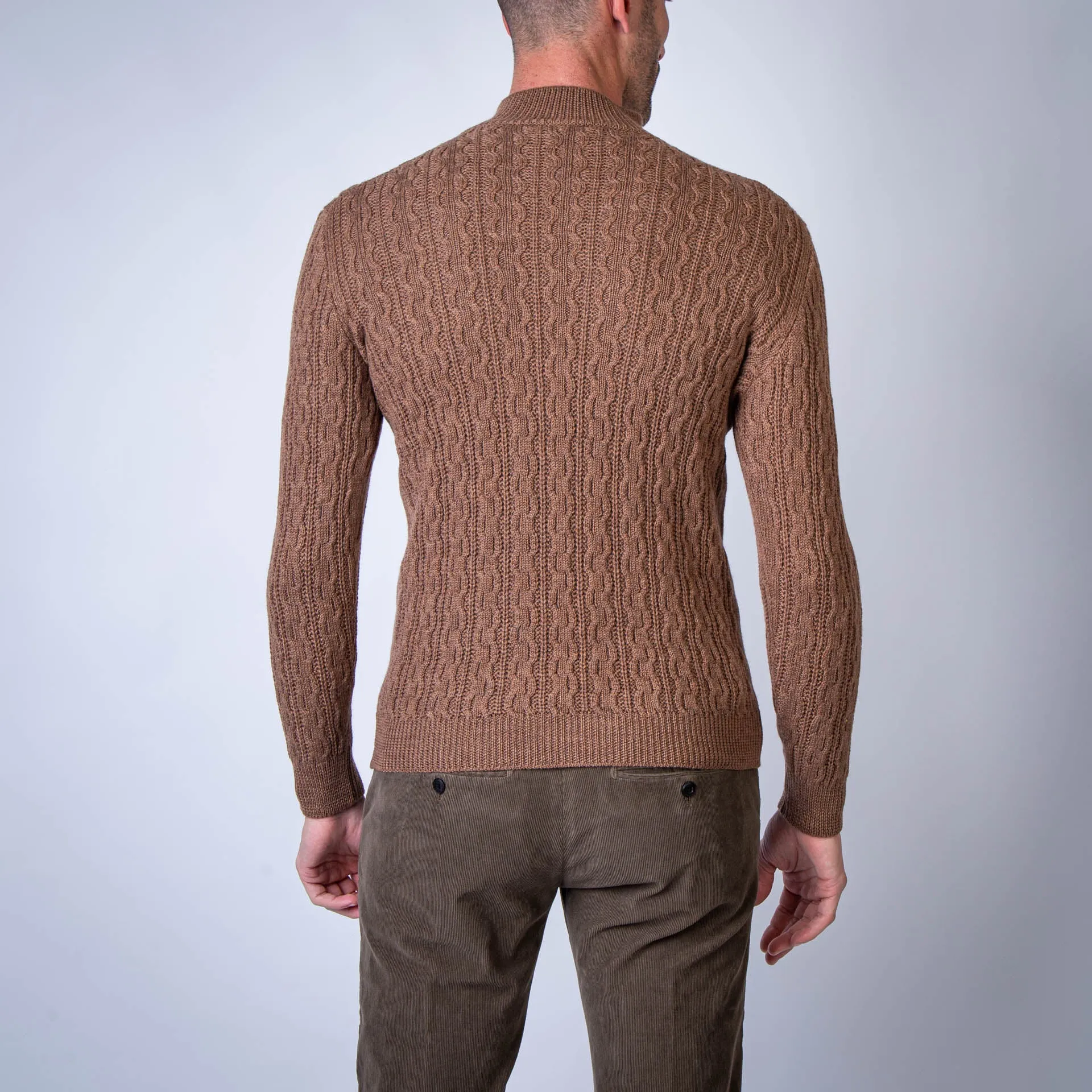 RAKKI SWEATER THE KING OF ROCK TABACCO BROWN