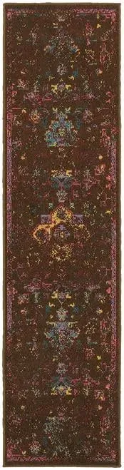 Revival 3689I Brown / Multi Rug