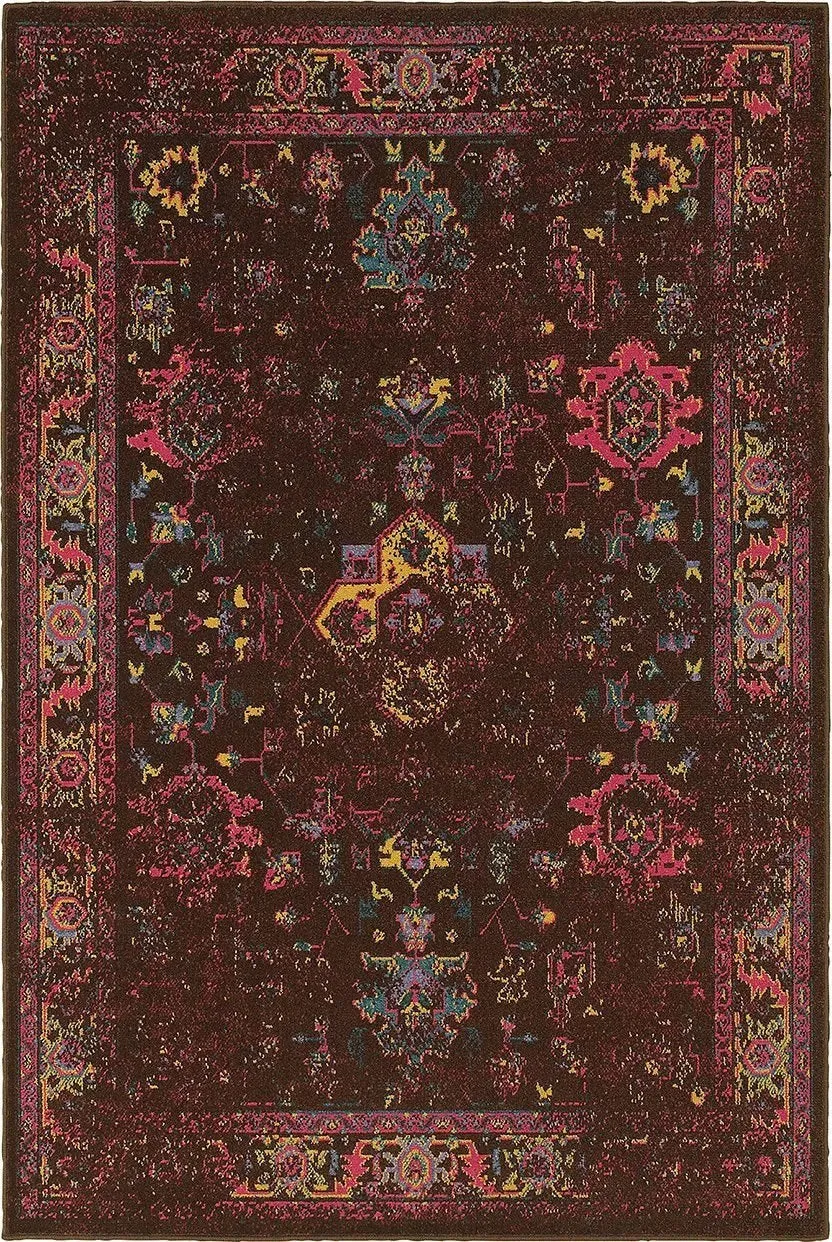 Revival 3689I Brown / Multi Rug