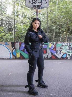 Sole et. Al Women's Warm-Up Tracksuit : All Black