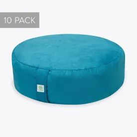 Teal Zafu Meditation Cushion - Value 10 Pack