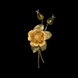 Yellow Rose Brooch - Web Exclusive