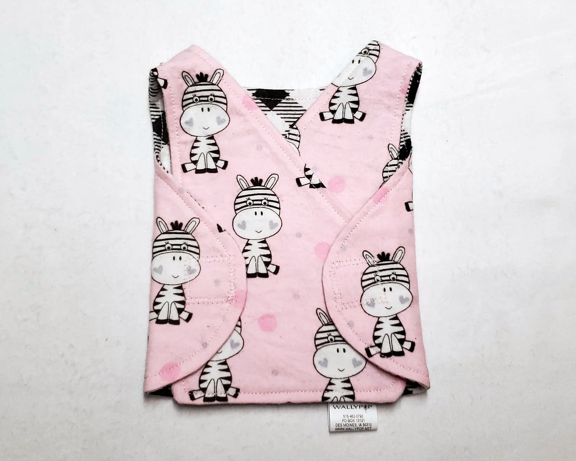 Zebra NICU smock. 1-3 lb. Ready to Ship.