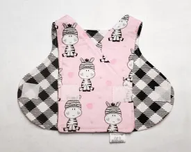 Zebra NICU smock. 1-3 lb. Ready to Ship.