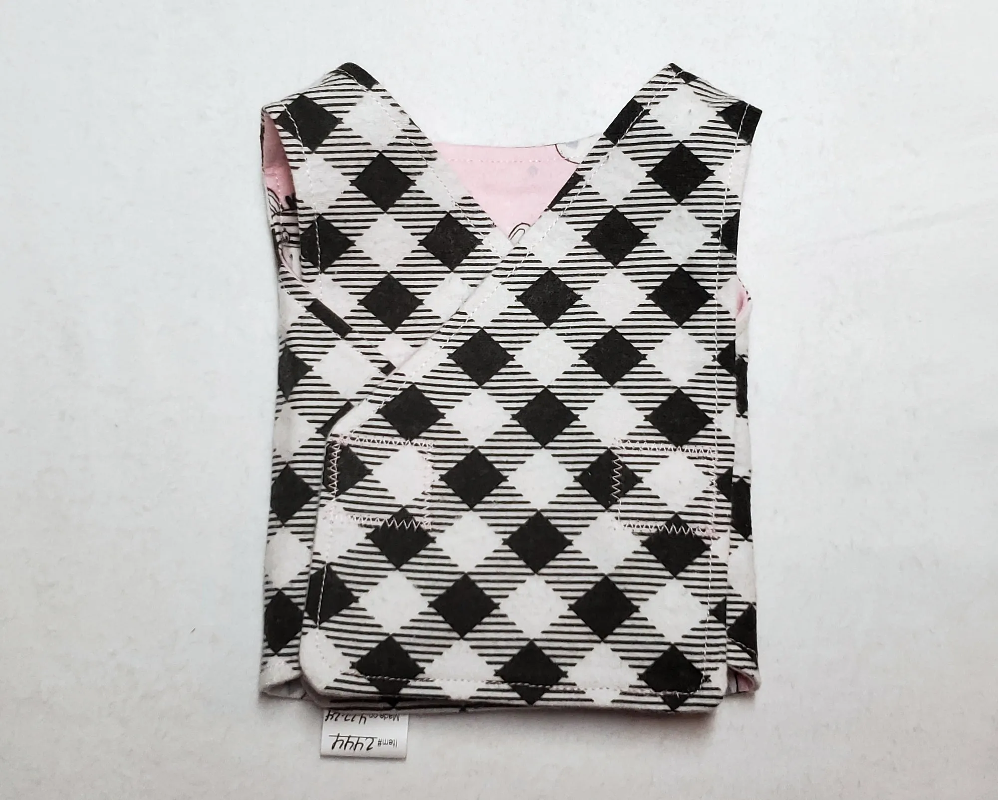 Zebra NICU smock. 1-3 lb. Ready to Ship.